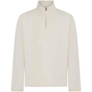 Front Row Mens  Pique Quarter Zip Top / Natural